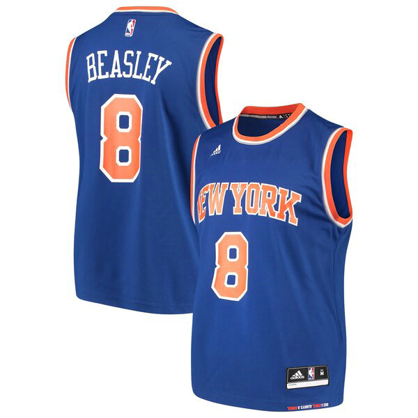Camiseta baloncesto Michael Beasley 8 Road Replica Azul New York Knicks Hombre
