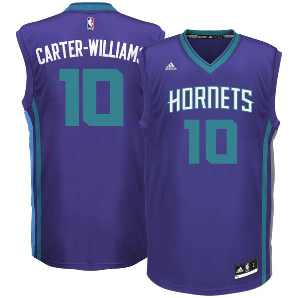 Camiseta baloncesto Michael Carter-Williams 10 2019 Púrpura Charlotte Hornets Hombre