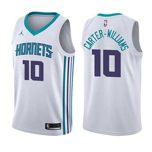 Camiseta baloncesto Michael Carter-Williams 10 Association 2017-18 Blanco Charlotte Hornets Hombre