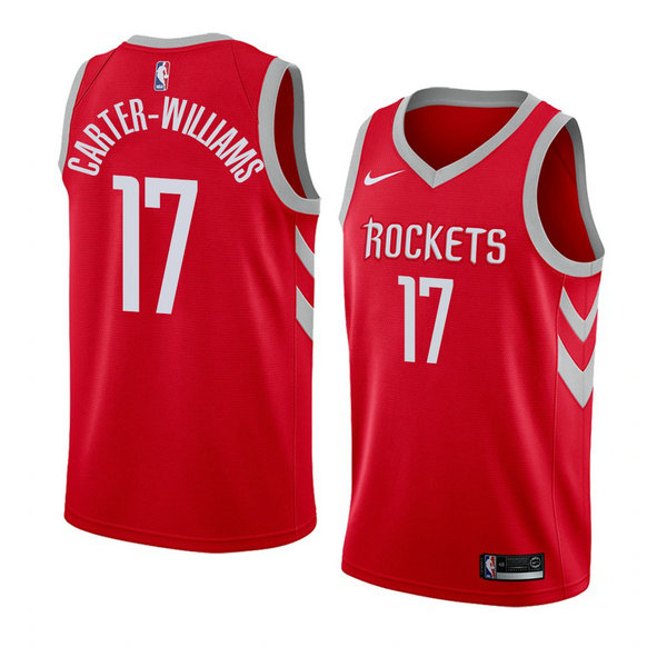 Camiseta baloncesto Michael Carter-Williams 17 Icon 2018 Rojo Houston Rockets Hombre