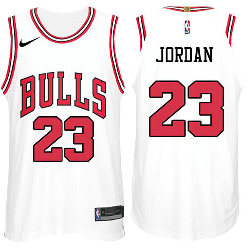 Camiseta baloncesto Michael Jordan 23 2017-18 Blanco Chicago Bulls Hombre