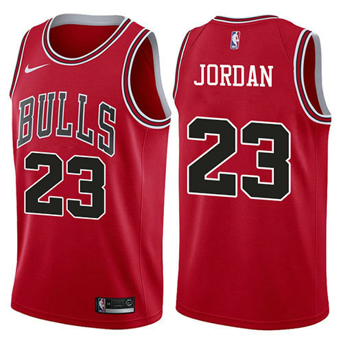 Camiseta baloncesto Michael Jordan 23 2017-18 Rojo Chicago Bulls Hombre