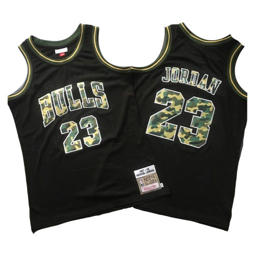 Camiseta baloncesto Michael Jordan 23 Hardwood Negro Chicago Bulls Hombre