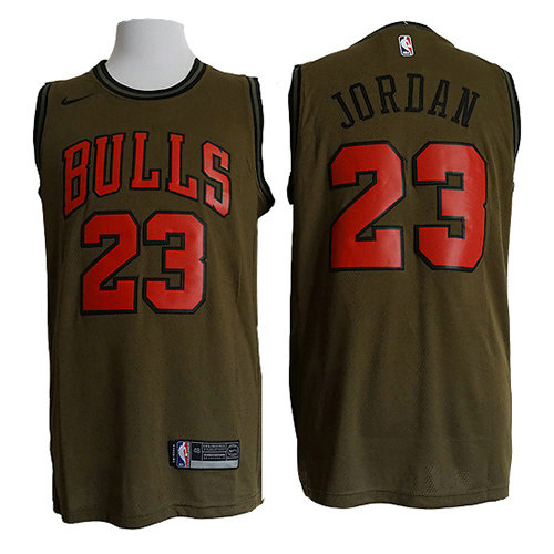 Camiseta baloncesto Michael Jordan 23 Nike Verde Chicago Bulls Hombre