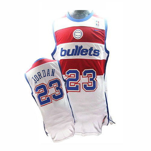 Camiseta baloncesto Michael Jordan 23 Retros Blanco Washington Wizards Hombre