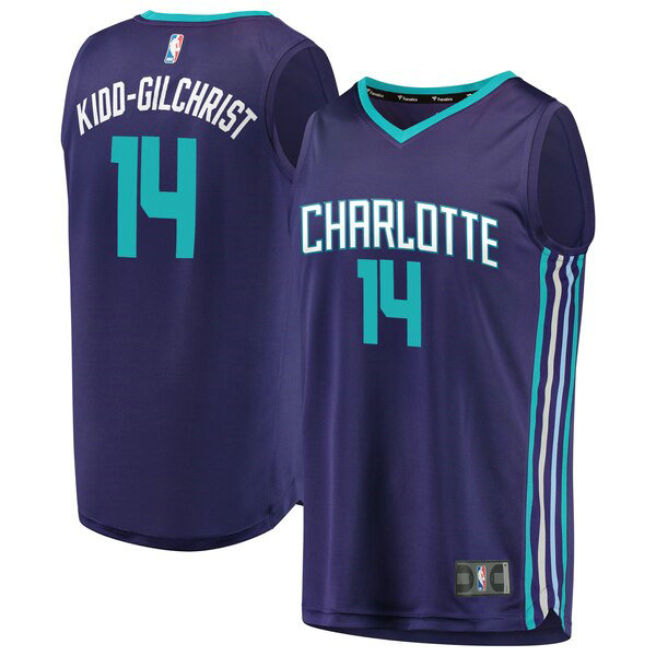 Camiseta baloncesto Michael Kidd-Gilchrist 14 2019 Púrpura Charlotte Hornets Hombre