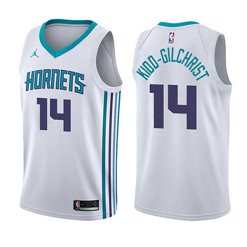 Camiseta baloncesto Michael Kidd-Gilchrist 14 Association 2017-18 Blanco Charlotte Hornets Hombre