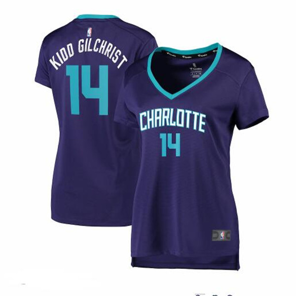 Camiseta baloncesto Michael Kidd-Gilchrist 14 statement edition Púrpura Charlotte Hornets Mujer