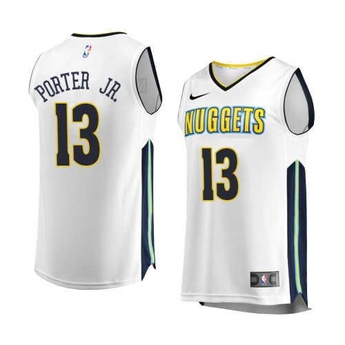 Camiseta baloncesto Michael Porter JR. 13 Association 2017-18 Blanco Denver Nuggets Hombre