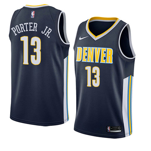 Camiseta baloncesto Michael Porter JR. 13 Icon 2018 Azul Denver Nuggets Hombre