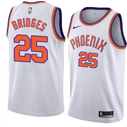 Camiseta baloncesto Mikal Bridges 25 Classic 2018 Blanco Phoenix Suns Hombre
