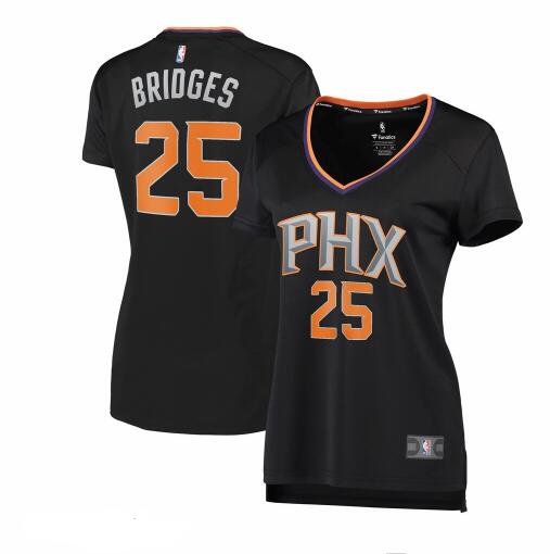 Camiseta baloncesto Mikal Bridges 25 statement edition Negro Phoenix Suns Mujer