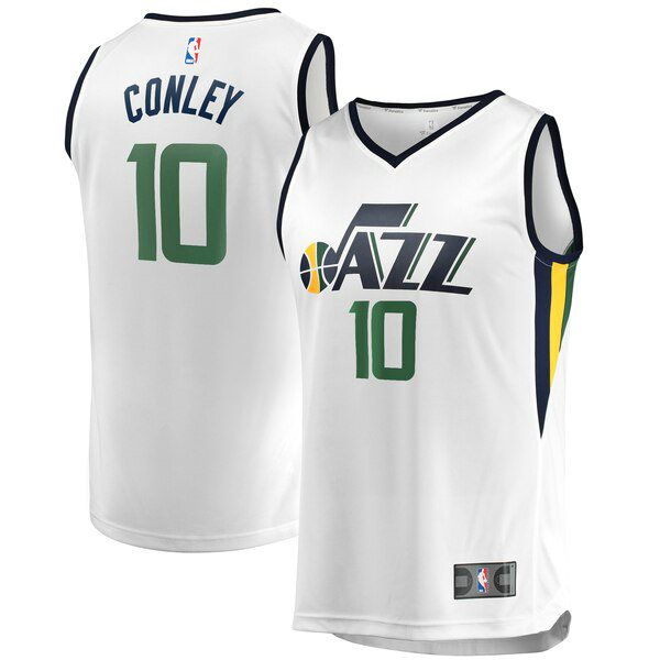 Camiseta baloncesto Mike Conley 10 Association Edition Blanco Utah Jazz Hombre