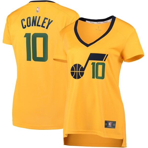 Camiseta baloncesto Mike Conley 10 statement edition Amarillo Utah Jazz Mujer