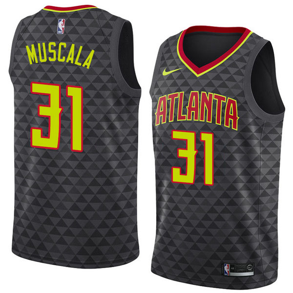 Camiseta baloncesto Mike Muscala 31 Icon 2018-19 Negro Atlanta Hawks Hombre