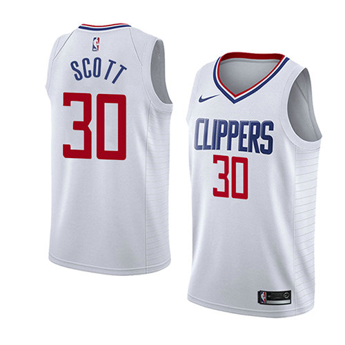 Camiseta baloncesto Mike Scott 30 Association 2018 Blanco Los Angeles Clippers Hombre