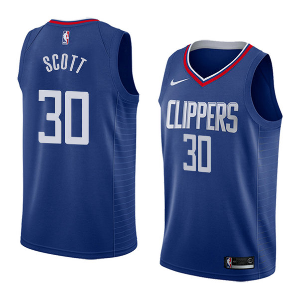 Camiseta baloncesto Mike Scott 30 Icon 2018 Azul Los Angeles Clippers Hombre