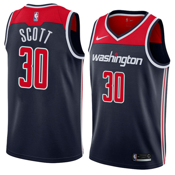Camiseta baloncesto Mike Scott 30 Statement 2018 Negro Washington Wizards Hombre