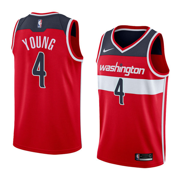 Camiseta baloncesto Mike Young 4 Icon 2018 Rojo Washington Wizards Hombre