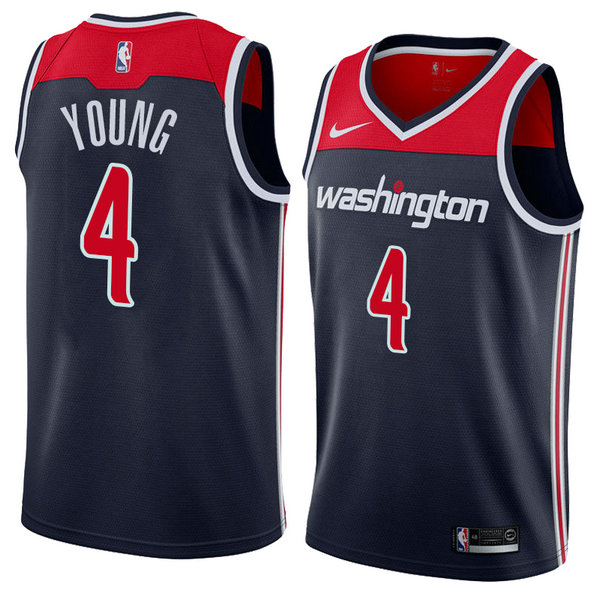 Camiseta baloncesto Mike Young 4 Statement 2018 Negro Washington Wizards Hombre