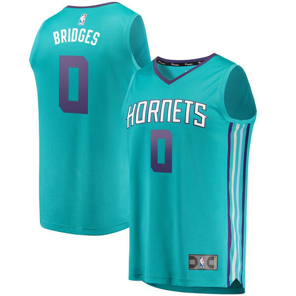 Camiseta baloncesto Miles Bridges 0 2019 Azul Charlotte Hornets Hombre