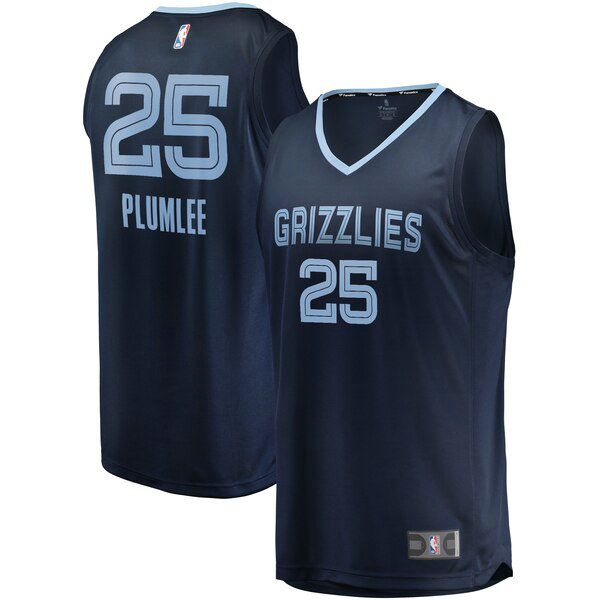 Camiseta baloncesto Miles Plumlee 25 Icon Edition Armada Memphis Grizzlies Hombre
