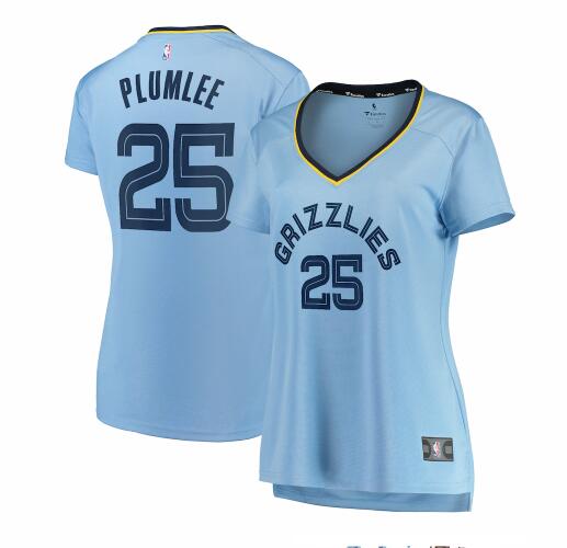 Camiseta baloncesto Miles Plumlee 25 statement edition Azul Memphis Grizzlies Mujer