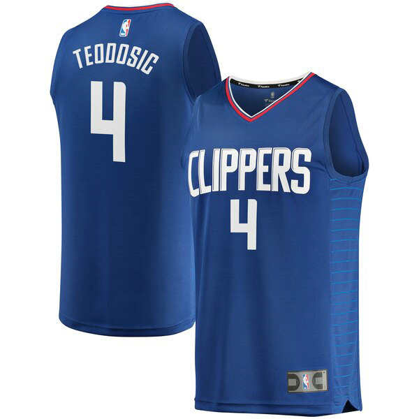 Camiseta baloncesto Milos Teodosic 4 Icon Edition Azul Los Angeles Clippers Hombre