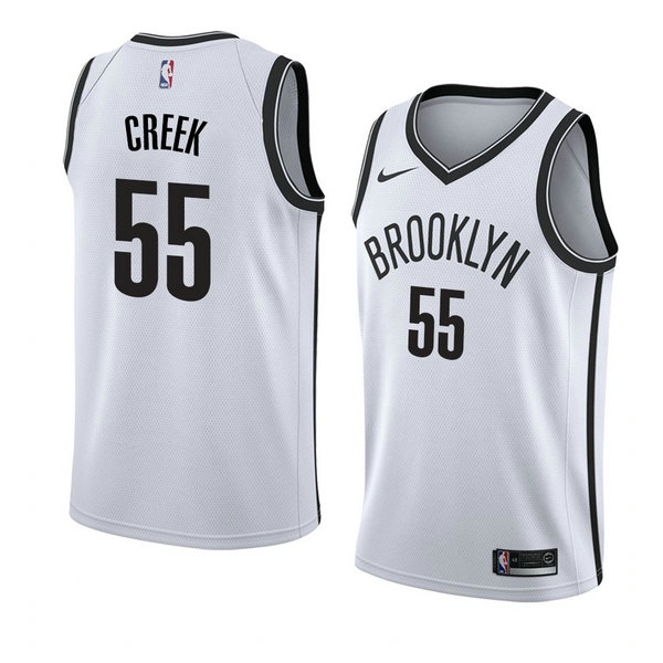 Camiseta baloncesto Mitch Creek 55 Association 2018 Blanco Brooklyn Nets Hombre