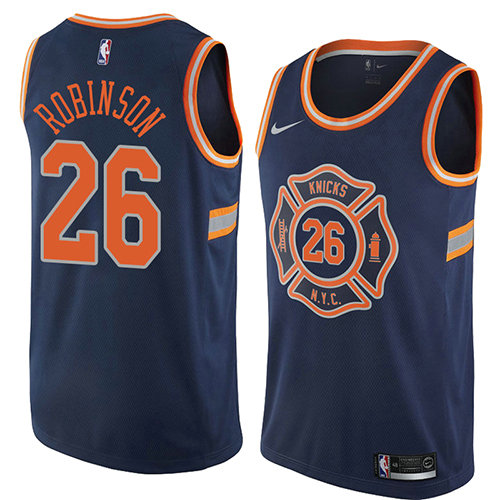 Camiseta baloncesto Mitchell Robinson 26 Ciudad 2018 Azul New York Knicks Hombre
