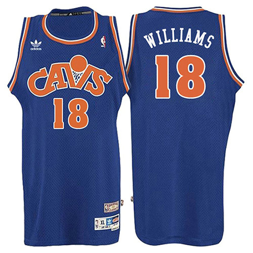 Camiseta baloncesto Mo Williams 18 Retro 2008 Azul Cleveland Cavaliers Hombre