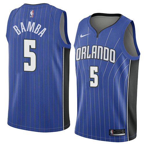 Camiseta baloncesto Mohamed Bamba 5 Icon 2018 Azul Orlando Magic Hombre