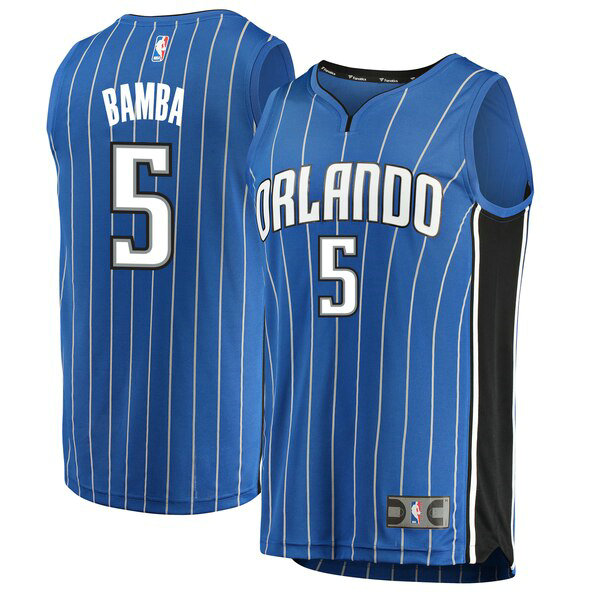 Camiseta baloncesto Mohamed Bamba 5 Icon Edition Azul Orlando Magic Hombre