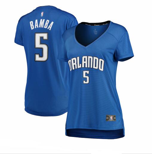 Camiseta baloncesto Mohamed Bamba 5 icon edition Azul Orlando Magic Mujer