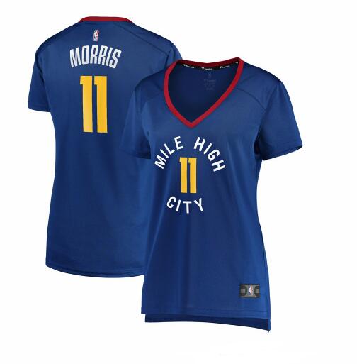 Camiseta baloncesto Monte Morris 11 statement edition Azul Denver Nuggets Mujer