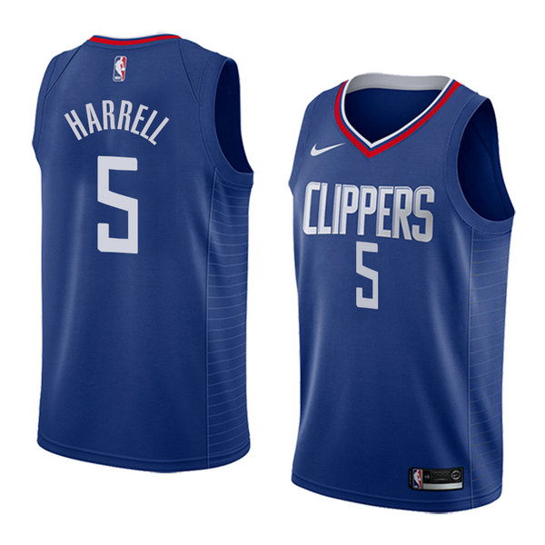 Camiseta baloncesto Montrezl Harrell 5 Icon 2018 Azul Los Angeles Clippers Hombre