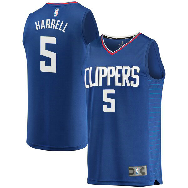 Camiseta baloncesto Montrezl Harrell 5 Icon Edition Azul Los Angeles Clippers Hombre