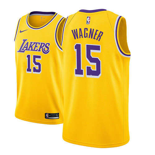 Camiseta baloncesto Moritz Wagner 15 Icon 2018-19 Oro Los Angeles Lakers Hombre