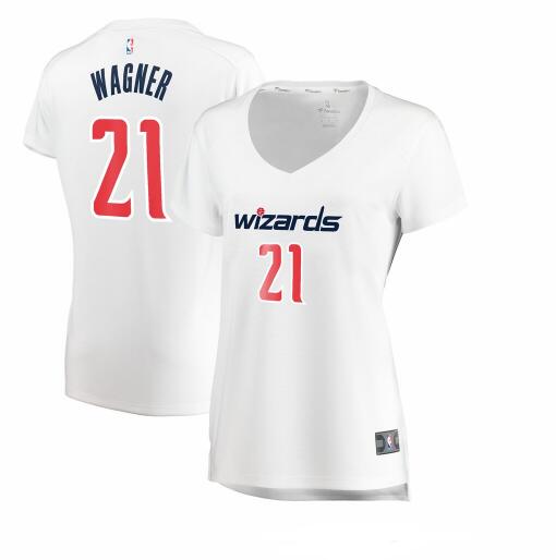 Camiseta baloncesto Moritz Wagner 21 association edition Blanco Washington Wizards Mujer