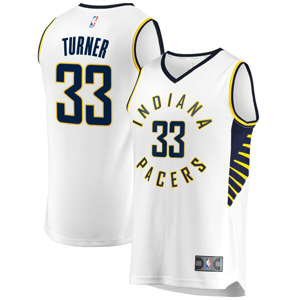Camiseta baloncesto Myles Turner 33 Association Edition Blanco Indiana Pacers Hombre