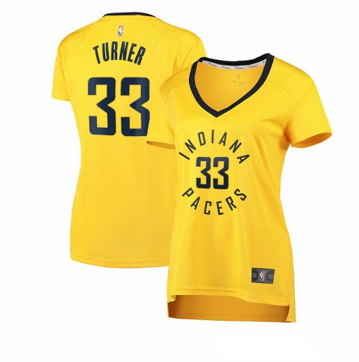 Camiseta baloncesto Myles Turner 33 statement edition Amarillo Indiana Pacers Mujer