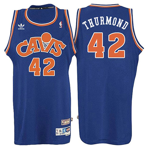 Camiseta baloncesto Nate Thurmond 42 Retro 2008 Azul Cleveland Cavaliers Hombre