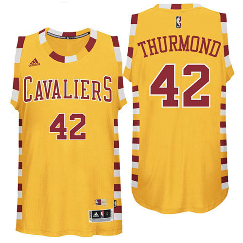 Camiseta baloncesto Nate Thurmond 42 Retro Amarillo Cleveland Cavaliers Hombre