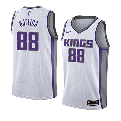 Camiseta baloncesto Nemanja Bjelica 88 Association 2018 Blanco Sacramento Kings Hombre