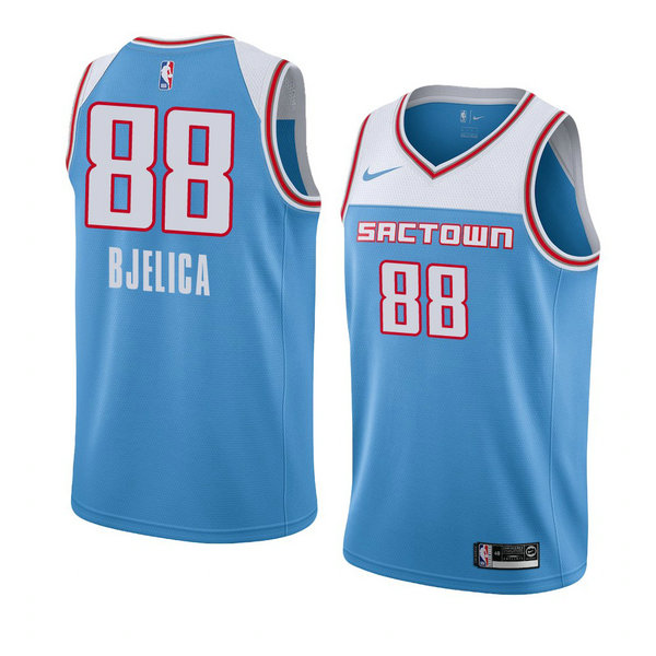 Camiseta baloncesto Nemanja Bjelica 88 Ciudad 2018-19 Azul Sacramento Kings Hombre