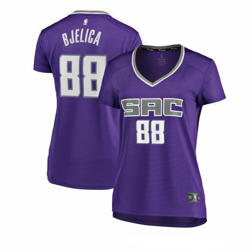 Camiseta baloncesto Nemanja Bjelica 88 icon edition Púrpura Sacramento Kings Mujer