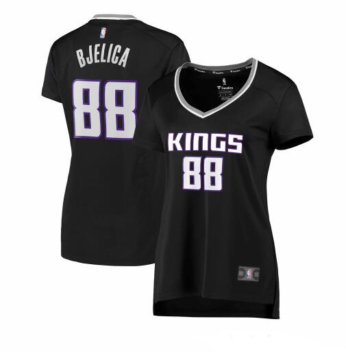 Camiseta baloncesto Nemanja Bjelica 88 statement edition Negro Sacramento Kings Mujer