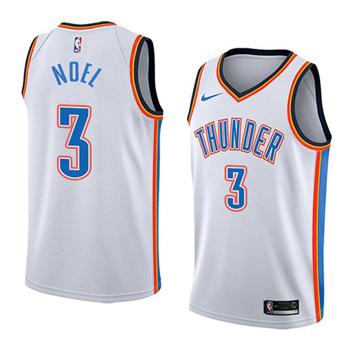 Camiseta baloncesto Nerlens Noel 3 Association 2018 Blanco Oklahoma City Thunder Hombre