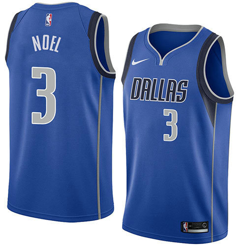 Camiseta baloncesto Nerlens Noel 3 Icon 2018 Azul Dallas Mavericks Hombre
