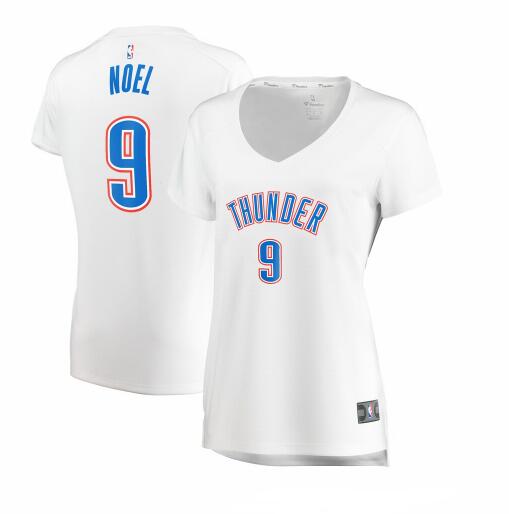Camiseta baloncesto Nerlens Noel 9 association edition Blanco Oklahoma City Thunder Mujer